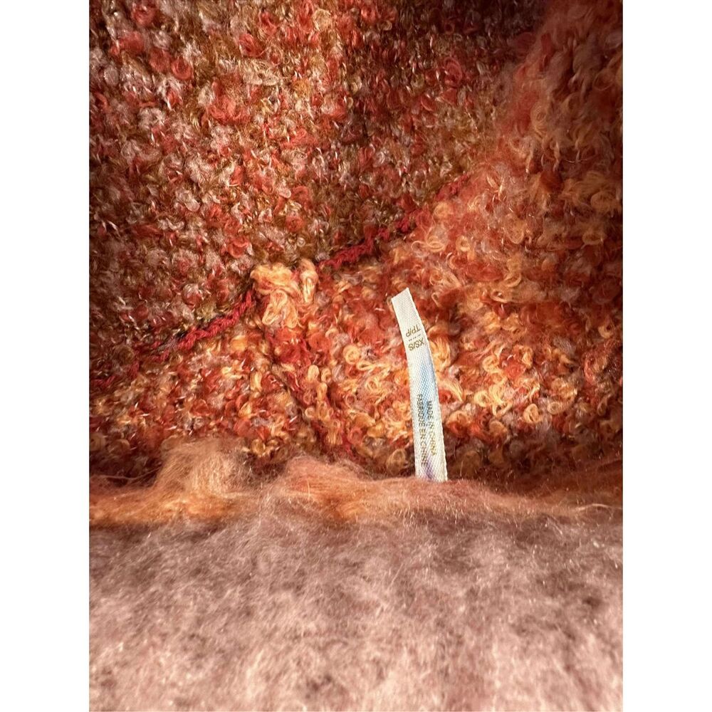 New Free People Harper Cardi Cinnamon Spice Sweater Cardigan Sz  Xs/S - Picture 9 of 9